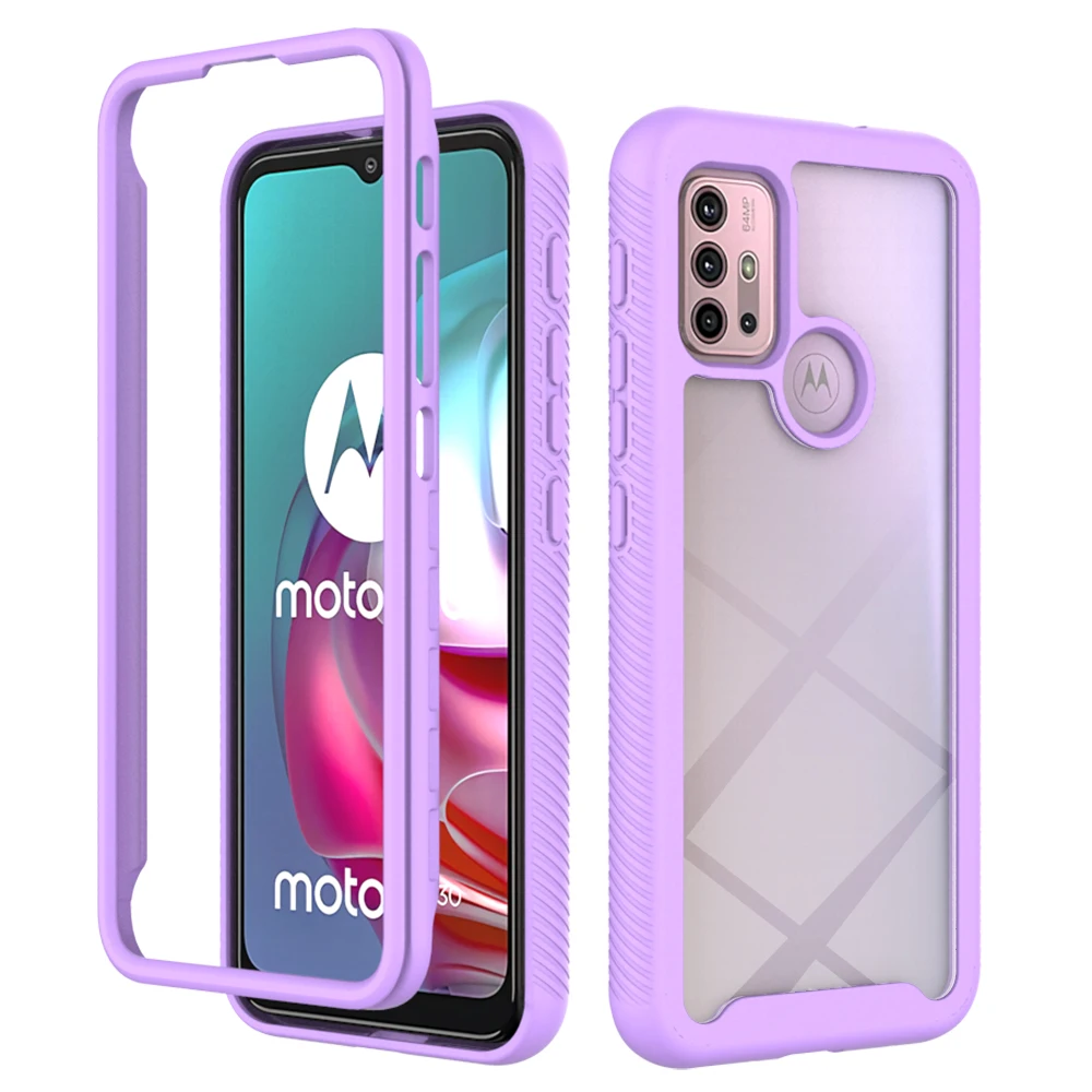 Противоударный чехол для телефона Motorola Moto G30 G20 G10 Power G60 G Stylus 2021 Hybrid Armor TPU бампер