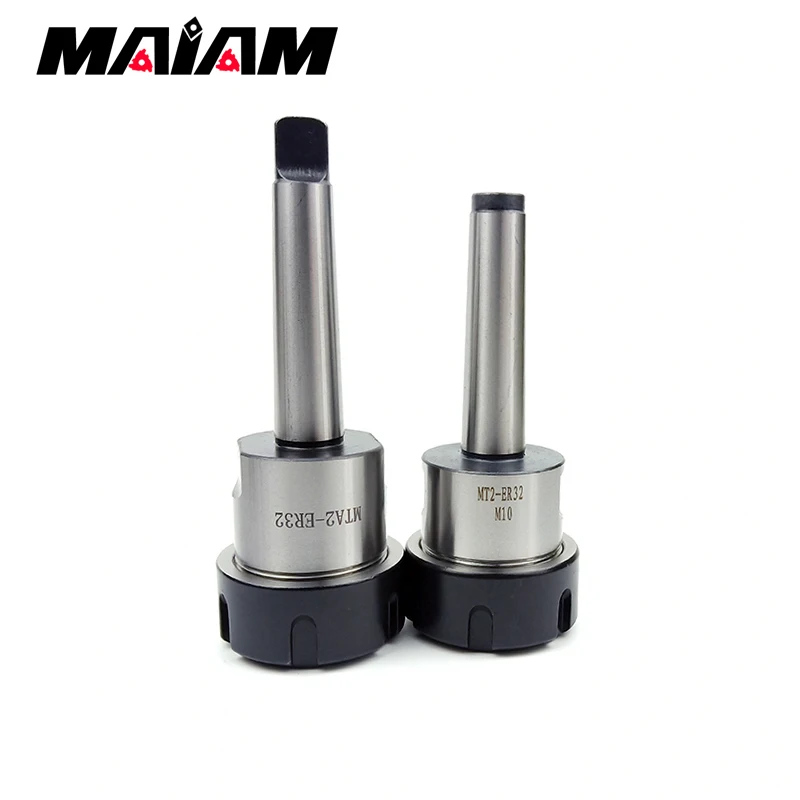 CNC Tool Holder Morse MT2 Tool Holder Rear Pull Flat Tail Center ER Collet Chuck MTA2 MTB2 ER11 ER16 ER20 ER25 ER32