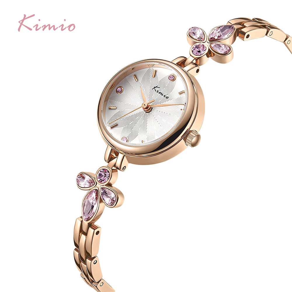 

NO.2 Brand Women Crystal Flower Bracelet Watches Luxury Ladies Magnolia Small Dial Dress Watches Female Wedding Clock reloj muj