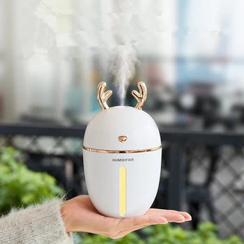 

ELOOLE Portable 400ML Air Humidifier USB Ultrasonic Cute Pet Bear Aroma Diffuser Mini Cooling Mist Maker With Romantic Light