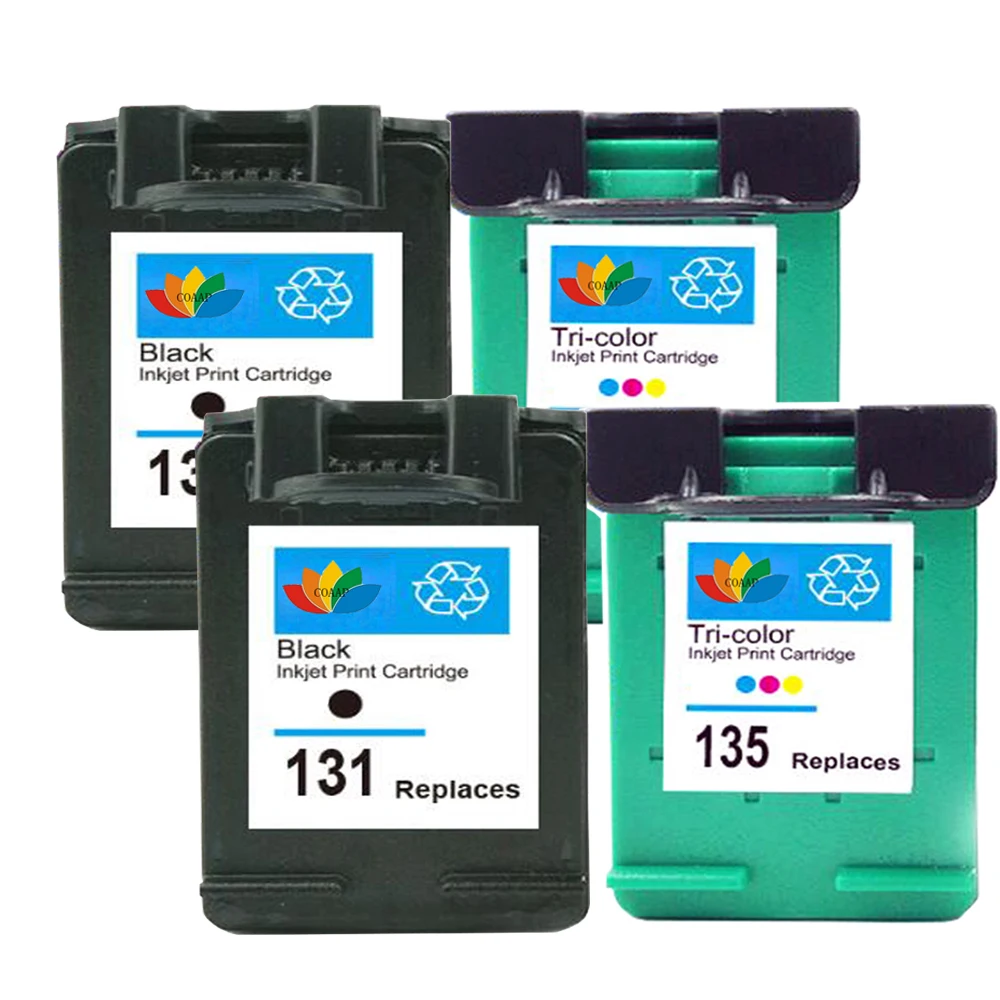 Чернильные картриджи совместимы с HP 131 / 135 Deskjet 460 5743 5940 5943 6843 6940 Photosmart 2573 2613 8753 PSC 1600
