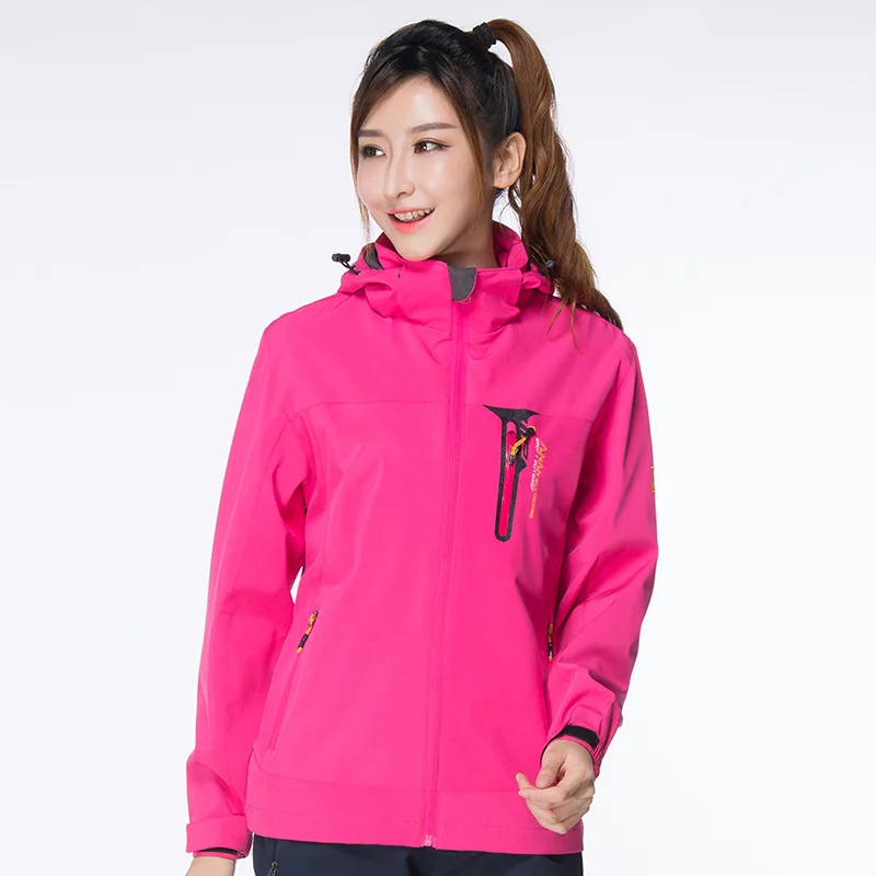 Весенне-осенняя куртка-дождевик большого размера для пар, эластичный, ветрозащитный, водонепроницаемый и дышащий