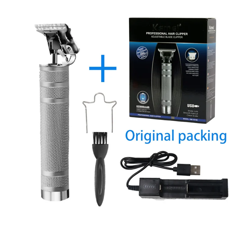 Kemei KM-1974 Hair Clipper Cordless Trimmer Men 0mm Baldheaded hair trimmer Hair Cutting Machine