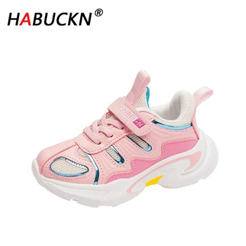 

HABUCKN Spring Autumn Boys Girls Fashion Sneakers Toddler/Little Kids Leather Trainers Children School Sport Shoes Soft Shoes