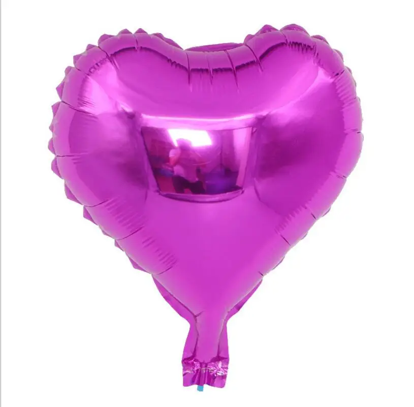 rose red heart 5 шт./лот, 18 дюймов вышивка «звёздочки» или «бриллианты Форма алюминиевой фольги шарики, День подарков будущей матери для свадебного торжества для девочки день рождения украшения Дети globos/воздушные шары - Цвет: rose red heart