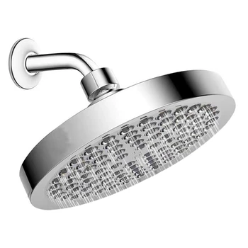 

6 in Shower Head High Pressure Rain Luxury Bathroom Showerhead With Chrome Plated Finish Adjustable Angles Anti-Clogging Silicon