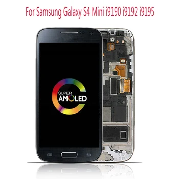 

Sinbeda AMOLED Mobile Phone 4.3" Display For Samsung Galaxy S4 Mini i9190 i9192 i9195 LCD Touch Screen Digitizer Assembly Frame
