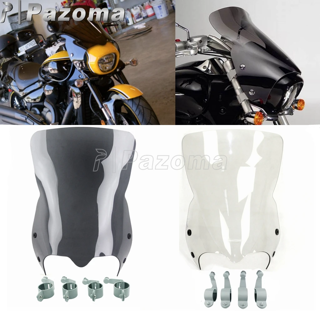 For Suzuki Boulevard Windshield Windscreen Polycarbonate Wind Screen W