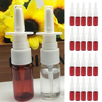 

20pcs 10ml Amber Empty Plastic Nasal Spray Bottles Nose Washing Cleaning Vials for Adults Men Women Home Travel Use