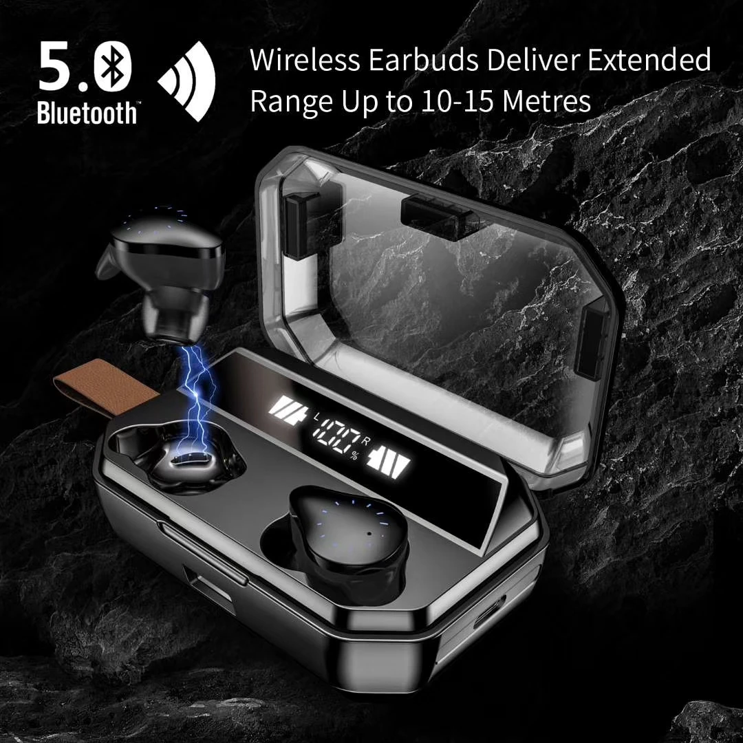 TWS bluetooth наушники 5,0 стерео HiFi 8000 мАч IPX7 водонепроницаемые мини беспроводные наушники bluetooth 5,0 наушники с микрофоном в уши