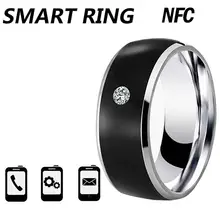 Двойные чипы из нержавеющей стали NFC смарт-кольцо Модные носимые интеллектуальные электронные кольца умные аксессуары для Ios и Android