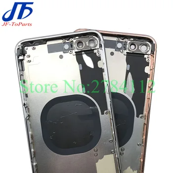 

10Pcs For iphone X / 8G / 8 Plus 8P / XR / XS /XS MAX Back Middle Frame Chassis Full Housing Assembly Glass Battery Cover door