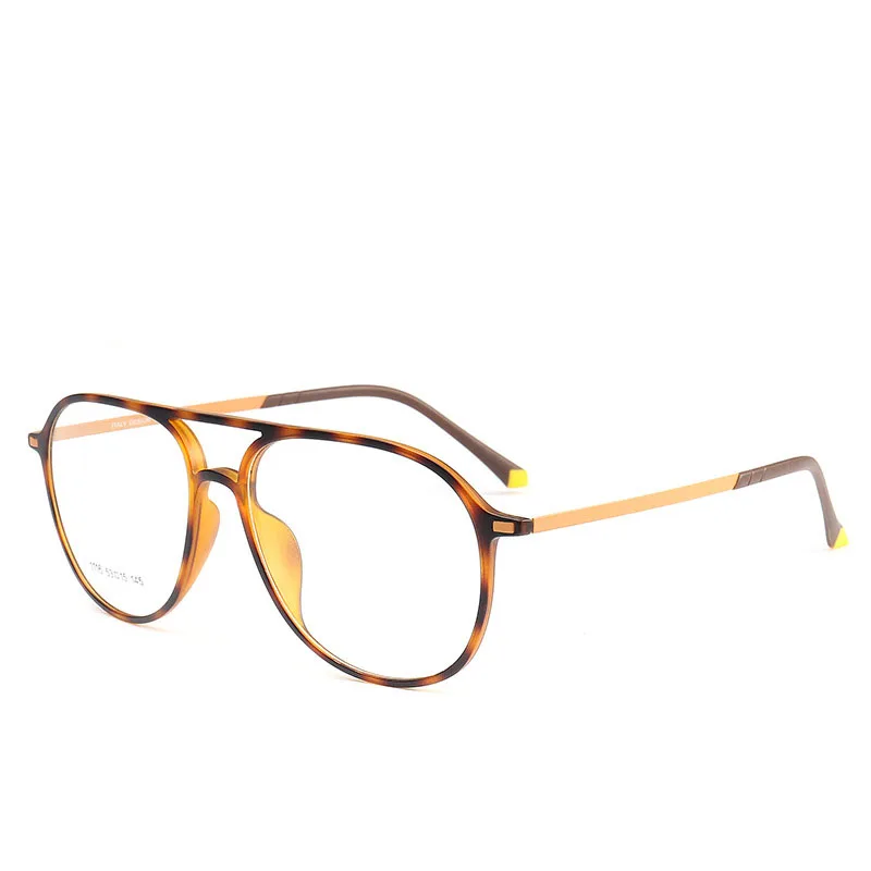 

KJDCHD Fashion Plastic steel Double Bridge Eyeglasses Frames Colorful Men Women Prescription Optical Frame Retro Spectacles Hot