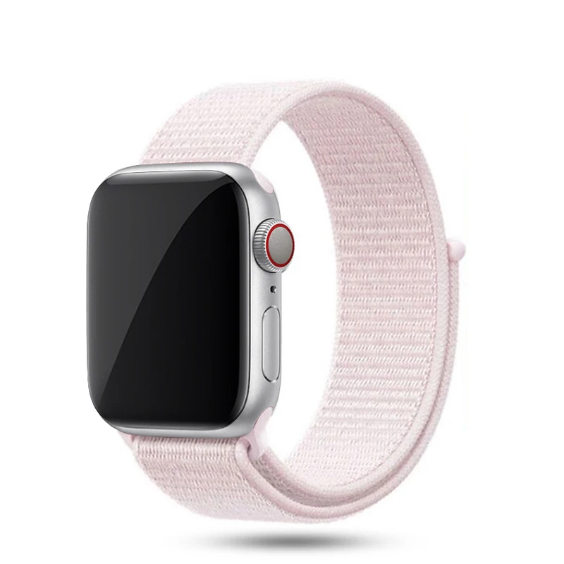 color18 Ремешок для Apple Watch, ремешок для Apple Watch 5, 4, 3, ремешок 44 мм/40 мм, спортивный ремешок Iwatch 5, 42 мм, 38 мм, нейлоновый ремешок для часов Correa Pulseira - Цвет ремешка: color18