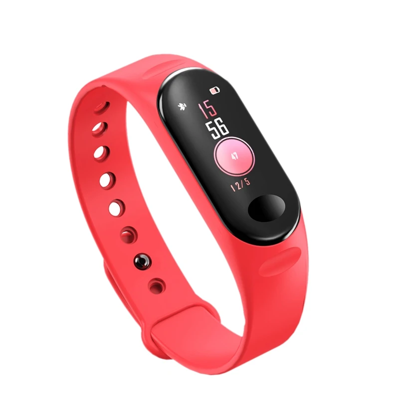 Red FFYY-H19, Bluetooth, 0,96 дюймов, умный браслет, фитнес-трекер, IP67, водонепроницаемый, кровяное давление, пульсометр, Смарт Ba - Цвет: Red