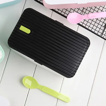 

1000ML Microwave Lunch Box Simple Portable Sealed Leakproof Food Storage Container Anti-Fall Adult Office Fruit Bento Box