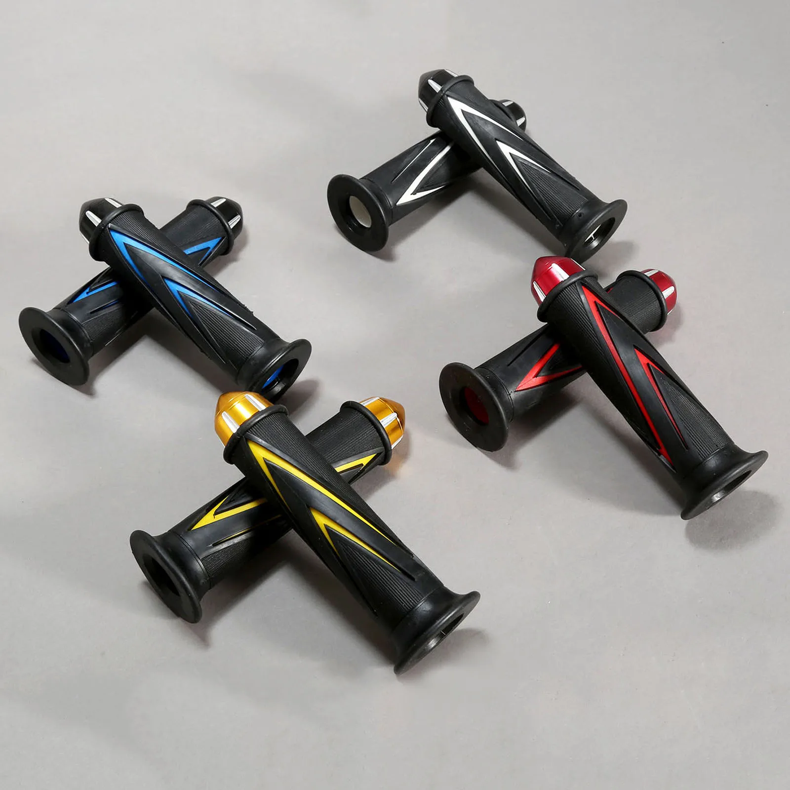 22mm 7/8 дюймовые мотоциклетные CNC алюминиевый резиновый гелевый штыри руль рука бар для Honda скутер Pitbike двигателя