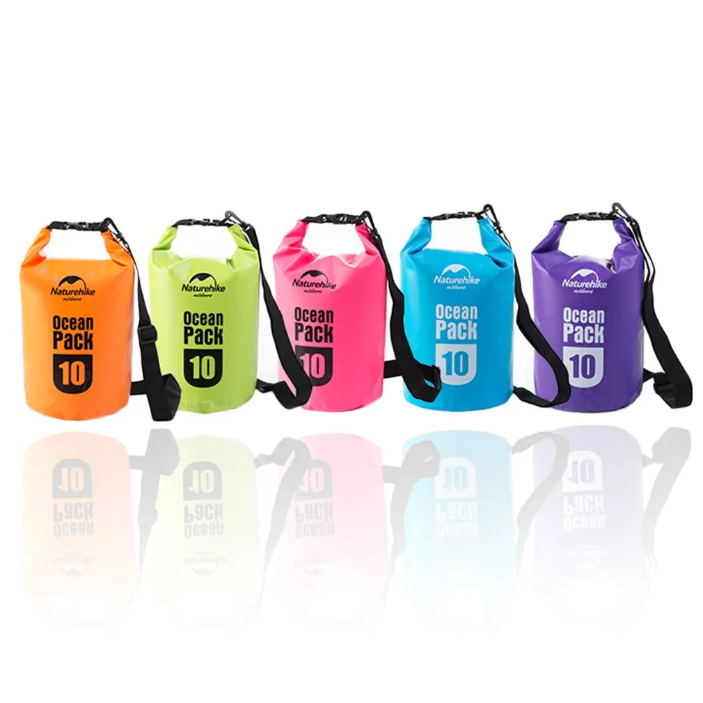 Naturehike Водонепроницаемый сухой мешок 5L 10L 20L Открытый Дайвинг складная сумка для хранения пляжная сумка для плавания рафтинг река океан распродажа