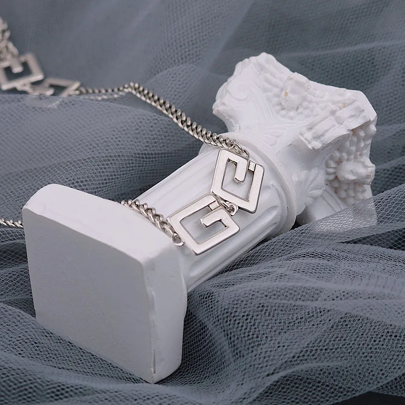 Mewanry 925 Sterling Silver Couples Necklace for Women New Trend Party Creative Splicing Hollow Geometry Jewelry Birthday Gifts - Image 5