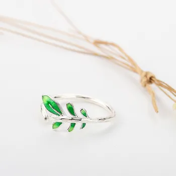 

Punk Vintage 925 Sterling Silver Big Leaf Rings For Women Men Gothic Antique Jewelry Anillos 2020