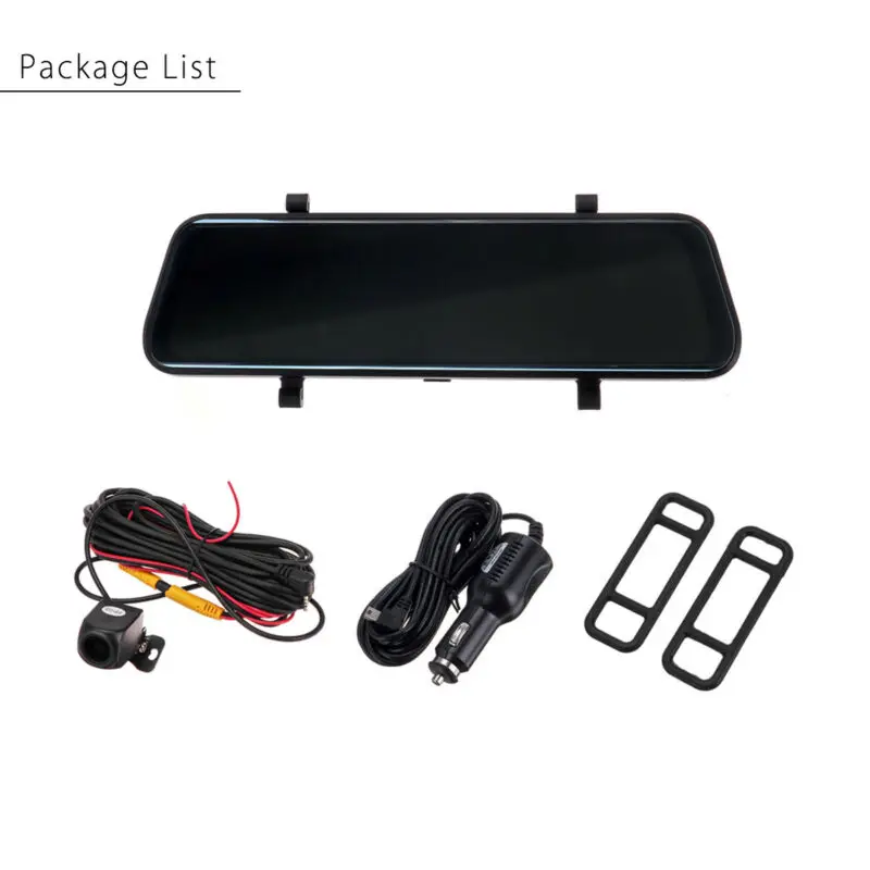 

1080p Car DVR Dash Rearview Mirror Backup Camera Recorder Night vision