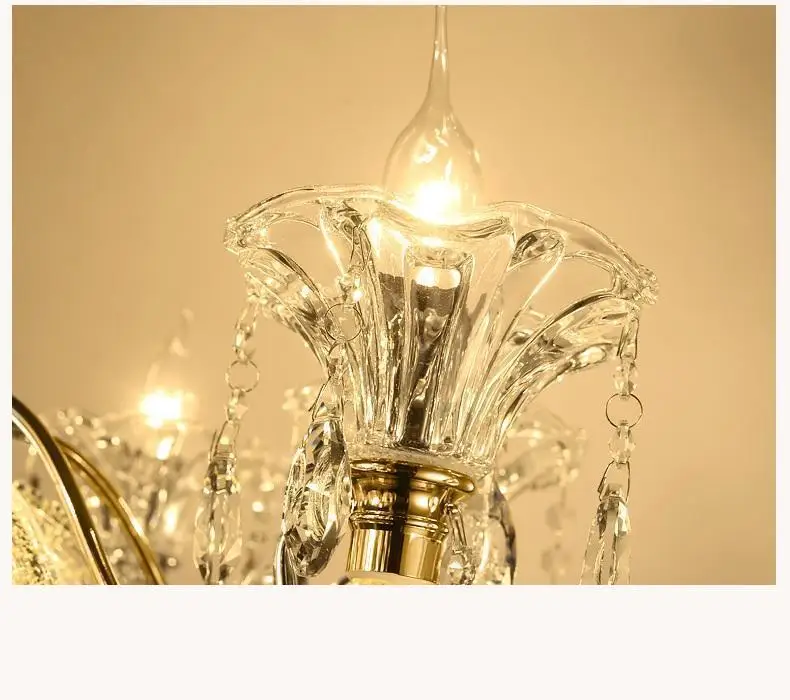 Винтаж свет повесить Кристалл Lampadari Moderni люстра Suspendu Декор для дома Lampen современный Luminaria подвесной светильник