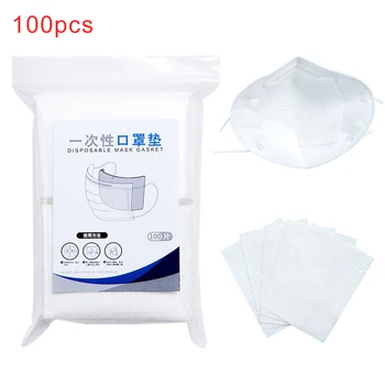 

100pcs Disposable Mask Gasket Daily Anti Haze Safety Breathing Breathable Respiring Mat Skin Friendly Square Replacement Pad