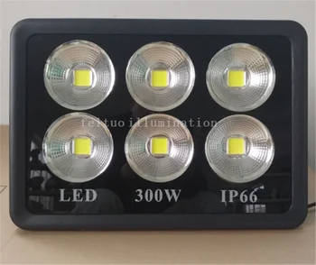 

8pieces 300w cob led flood light warm/cold white IP66 120lm for factory yard highway