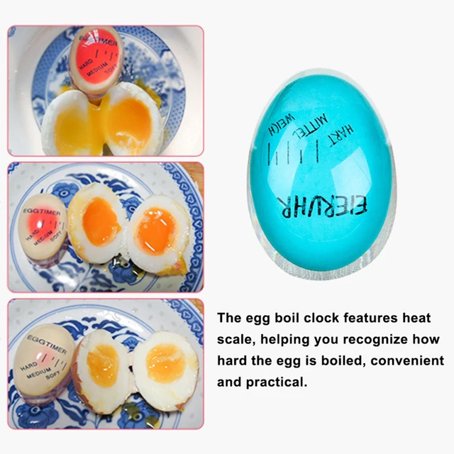 Egg Boiler Timer Convenient Silicone Food Grade Color Changing Egg Perfect Egg  Timer Home Use Egg Timer Egg Thermometer - AliExpress