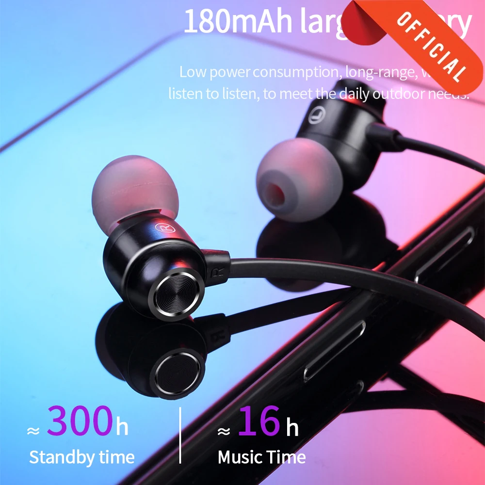 Bluetooth наушники с шейным воротником Youth Edition спортивные беспроводные микрофоном