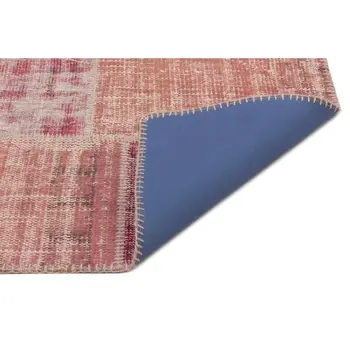 

Handmade Natural Vintage Overdyed Patchwork Area Rug 160x233 Cm-5'3''X7'8''