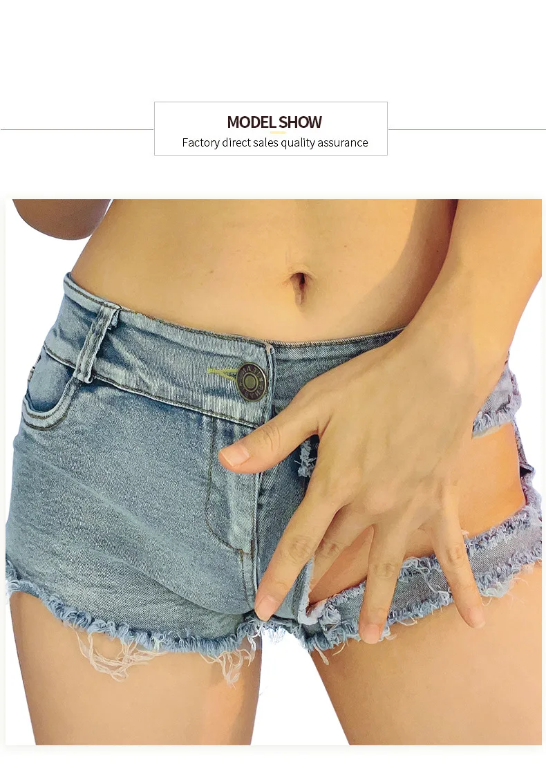 Low Waist Women's Plus Size Jean Shorts 