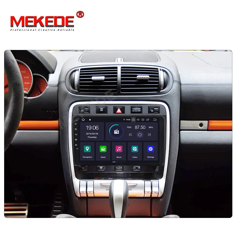 Top 9" 1024X600 4GB RAM 64G Android 9.0 Car DVD Player Radio GPS for Porsche Cayenne 2003-2010 Head Unit Autoradio WIFI 4