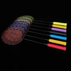 4U 82g Ultra Light Full Carbon Badminton Racquet With String 20-30LBS Free Grips Sport Competition Badminton