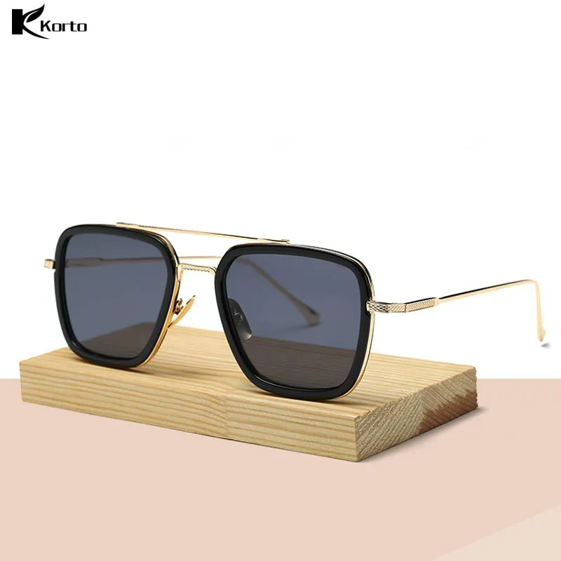 Zonnebril Men Tony Stark Aviation Sunglasses Edith Avengers Glasses Robert Downey JR Eyeglasses Oculos Retro Iron Man Glasses