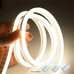 LED Neon Strip 612 12V 220V Set Flexible Tape Light Rope Tube IP65 Ribbon for Sign Christmas Holiday Bed Kitchen Cabinet Light