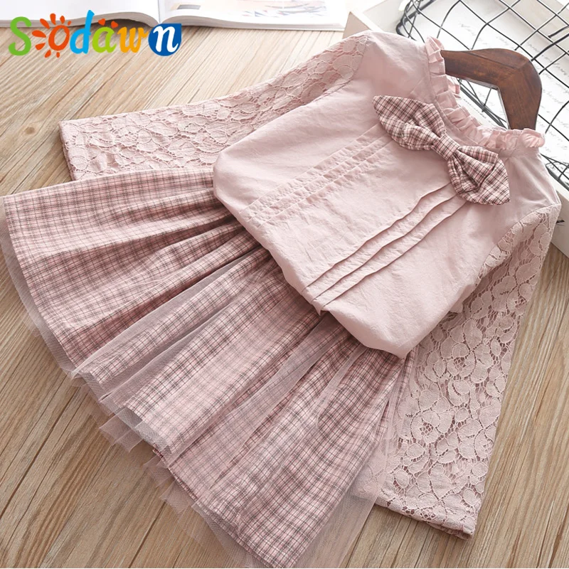 

Sodawn Girls Clothing Sets 2019 New Autumn Kids Clothes Long Sleeve Shirts Tops+Tutu Skirt 2Pcs Children Toddler Outfit