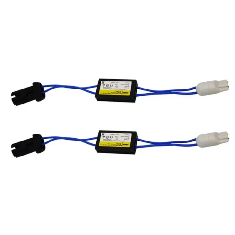 

2pcs T10 LED Headlight Decoder Turn Signal Canbus Error Free Warning Canceler Q84E
