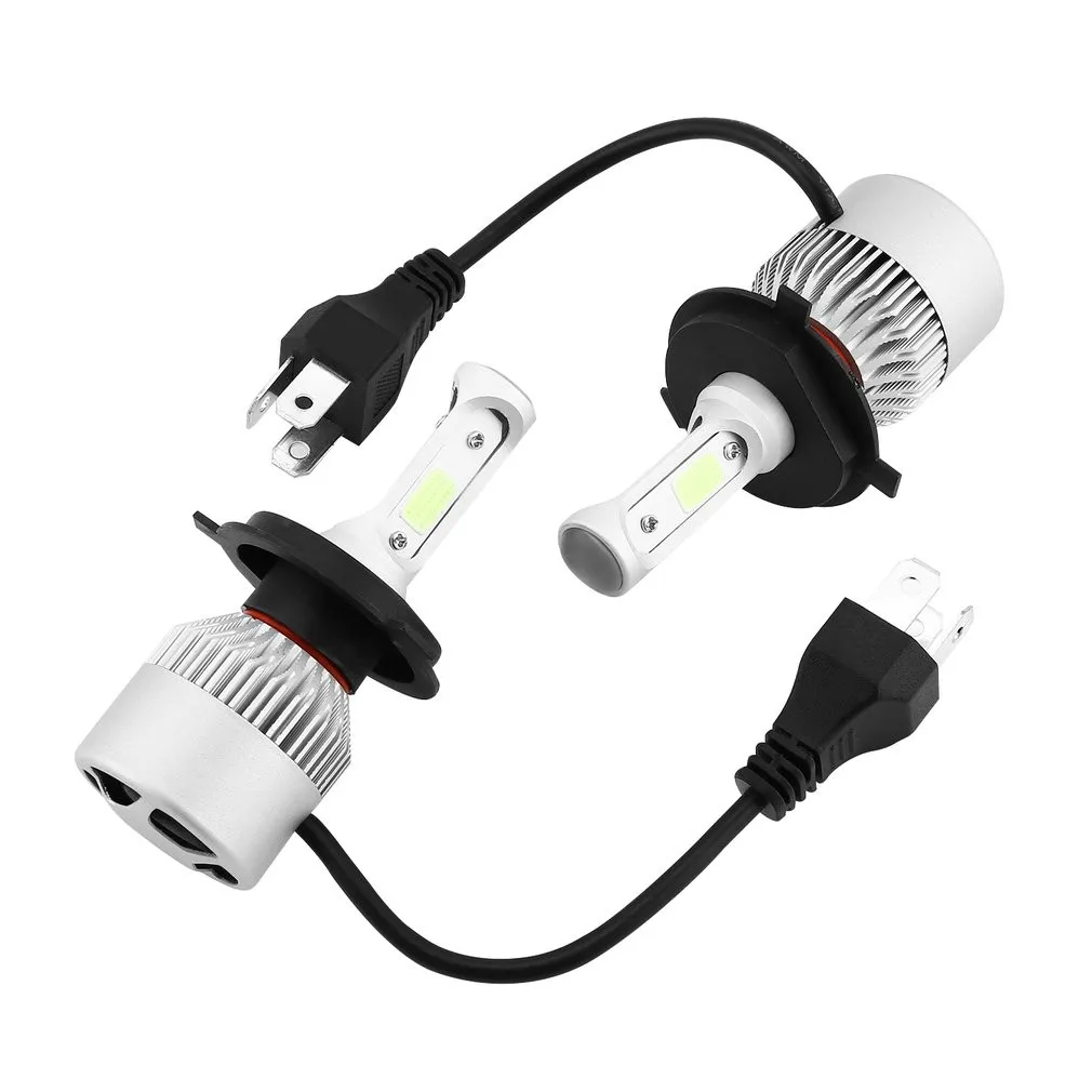 Kongyide автомобильный светильник 2 x H4 led 72 Вт 8000лм S2 головной светильник автомобильный Hi/Lo луч авто лампы 6000 К Белый Туман Дневной ходовой светильник DRL