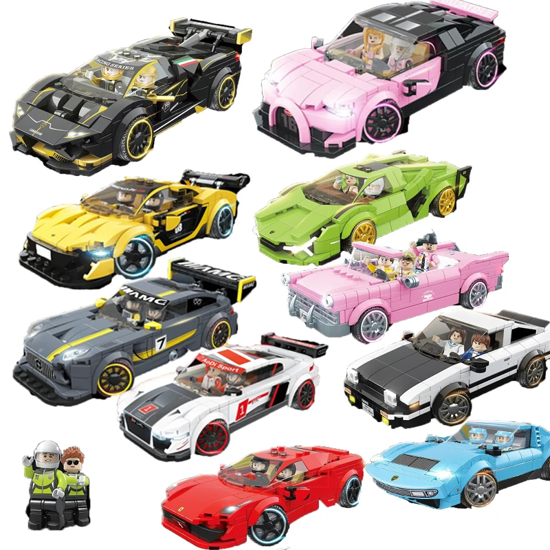 Новые спортивные Technic гоночный автомобиль строительные блоки сборщик кубики MOC