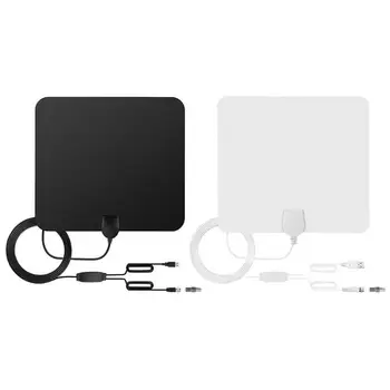 

Ultra Thin Flat Indoor HDTV Amplified HD TV Signal Indoor 80 Miles Range Antenna Dual Amplifier Design up to 80 Miles