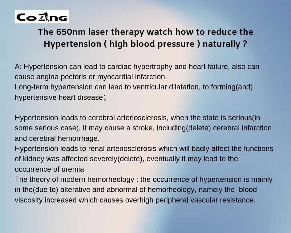 Био лазерная терапия высокое кровяное давление и гипертония 650nm волны холодной оборудование для лазерной терапии