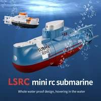 LSRC 6CH Mini RC Submarine With LED Light High Speed Waterproof Simulation Floating Model Electric Water Boat Gift Toys for boys 2