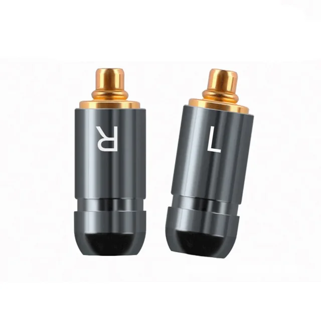 Free Shipping Audiocrast 1Pair Earphone DIY Pin Connector Plug Gold Plated For MMCX UE900 SE535 SE2