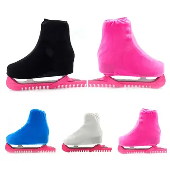 

2Pcs/Set Elastic Velvet Ice Skating Shoes Boots Guard Dustproof Protective Cover Skiing Gloves