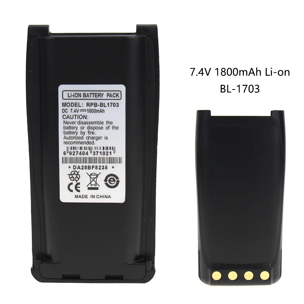 TC700 2-аккумулятор для системы радиосвязи (li-ion 7,4 V 1800 mAh) аккумуляторная батарея-замена для HYT BL1703 батареи