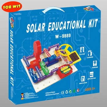 

Solar Educational Blocks Kit, Electric Experiment Innovation Build Block, Educational Appliance Assembling Toys