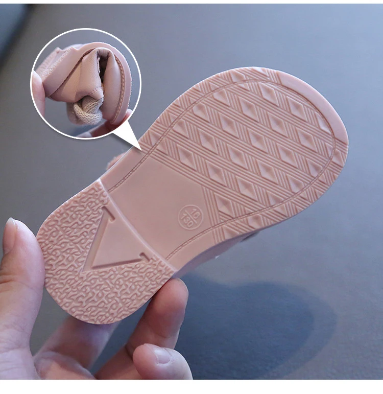 Осенне зимняя обувь для маленьких принцесс мягкая подошва детская малышей