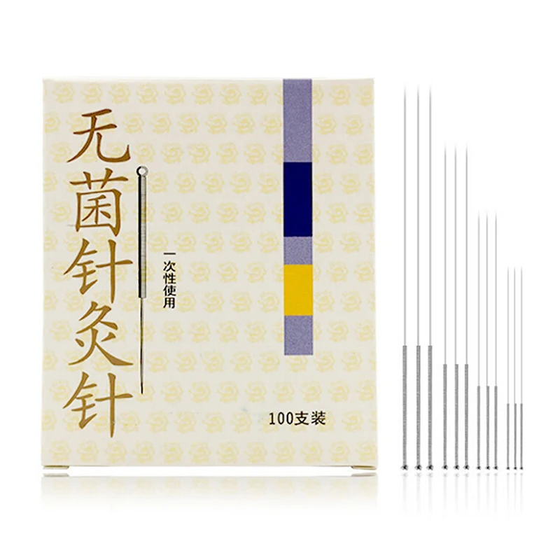 100 Pcs Acupuncture Needle with Tube ALL Size Acupuncture Disposable Sterile Beauty 1 BOX Massage Sterilze Needle disposable acupuncture needle
