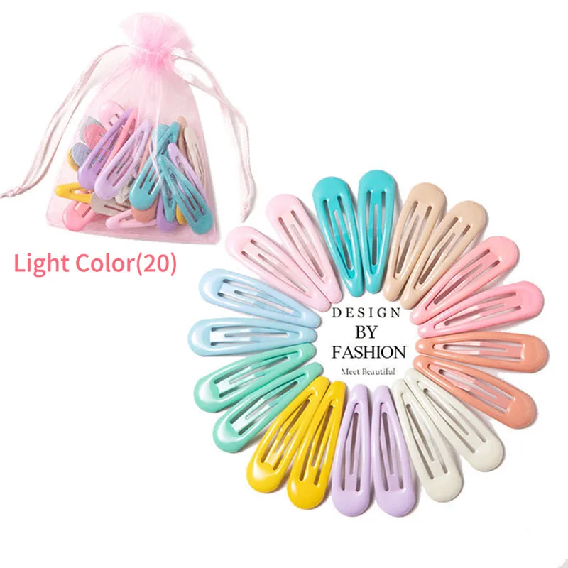 20pcs Multi 20 шт., 5 см, заколки для волос, заколки для волос, ВВ, заколки для волос, цветные металлические заколки для малышей, детей, женщин, девочек, аксессуары для укладки - Цвет: 20pcs Multi